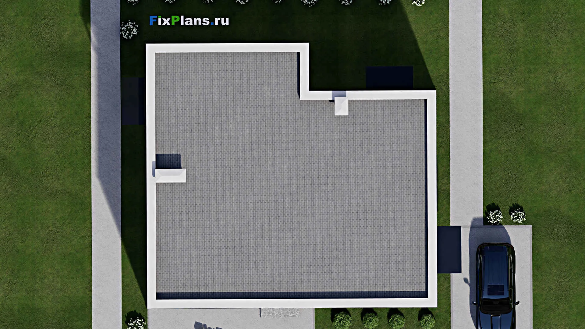 F-12311 - Проект двухэтажного дома 14 на 15, площадью 290 м² с 3 спальнями