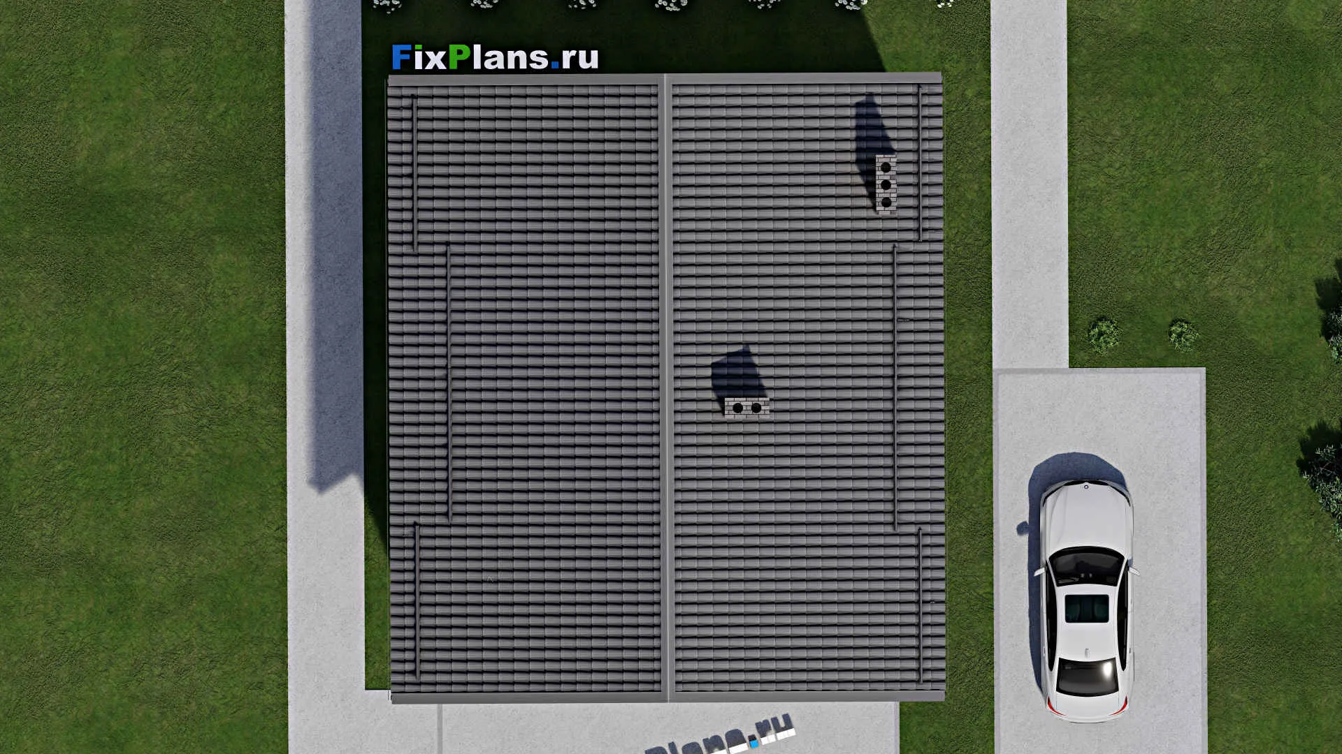 F-4076 - Проект дома с мансардой 10 на 12, площадью 160 м² с террасой, балконом и 4 спальнями