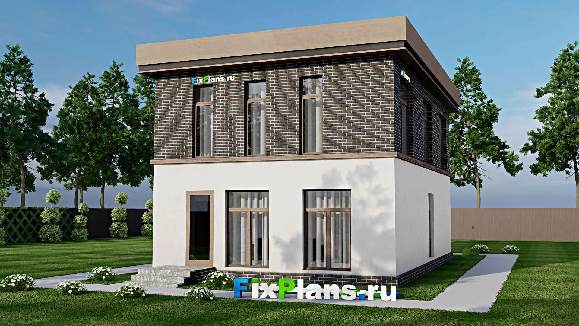 F-6137 - Проект двухэтажного дома 9 на 12, площадью 150 м² с 4 спальнями