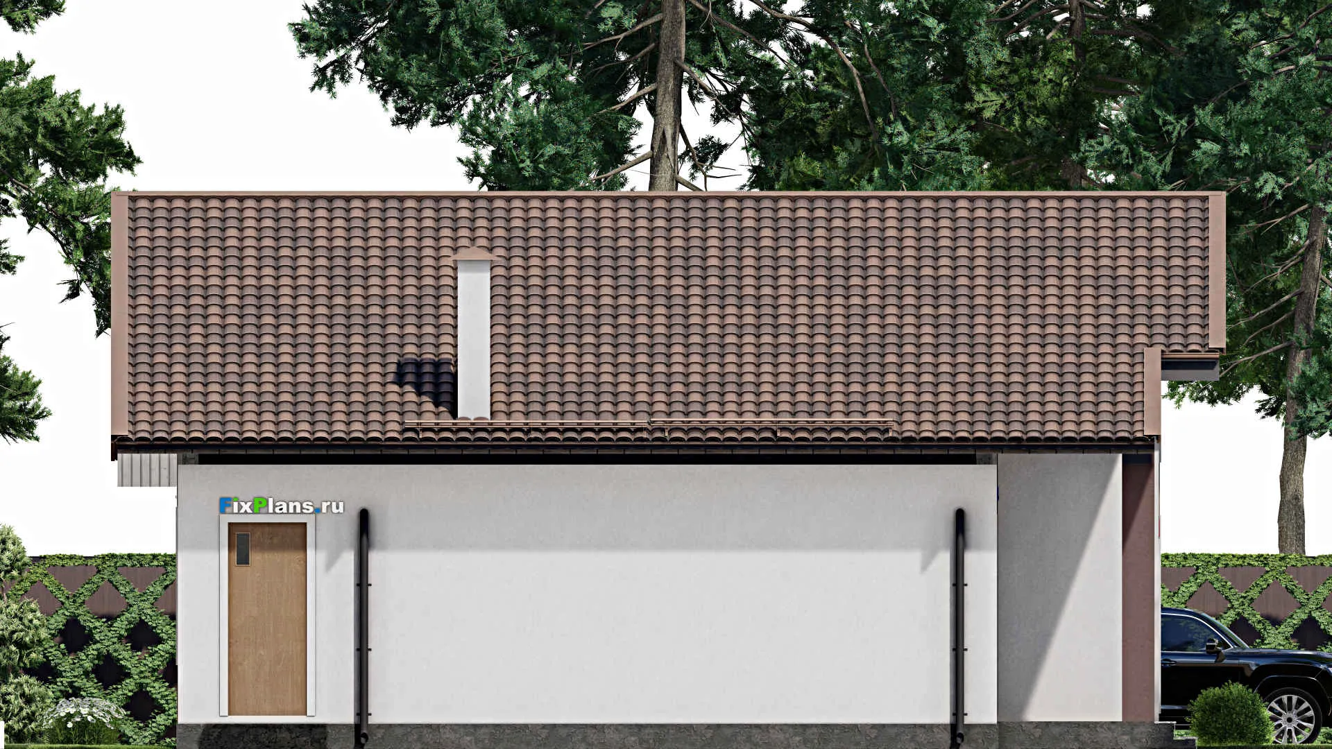 F-9962 - Проект одноэтажного дома 13 на 17, площадью 160 м² с 4 спальнями