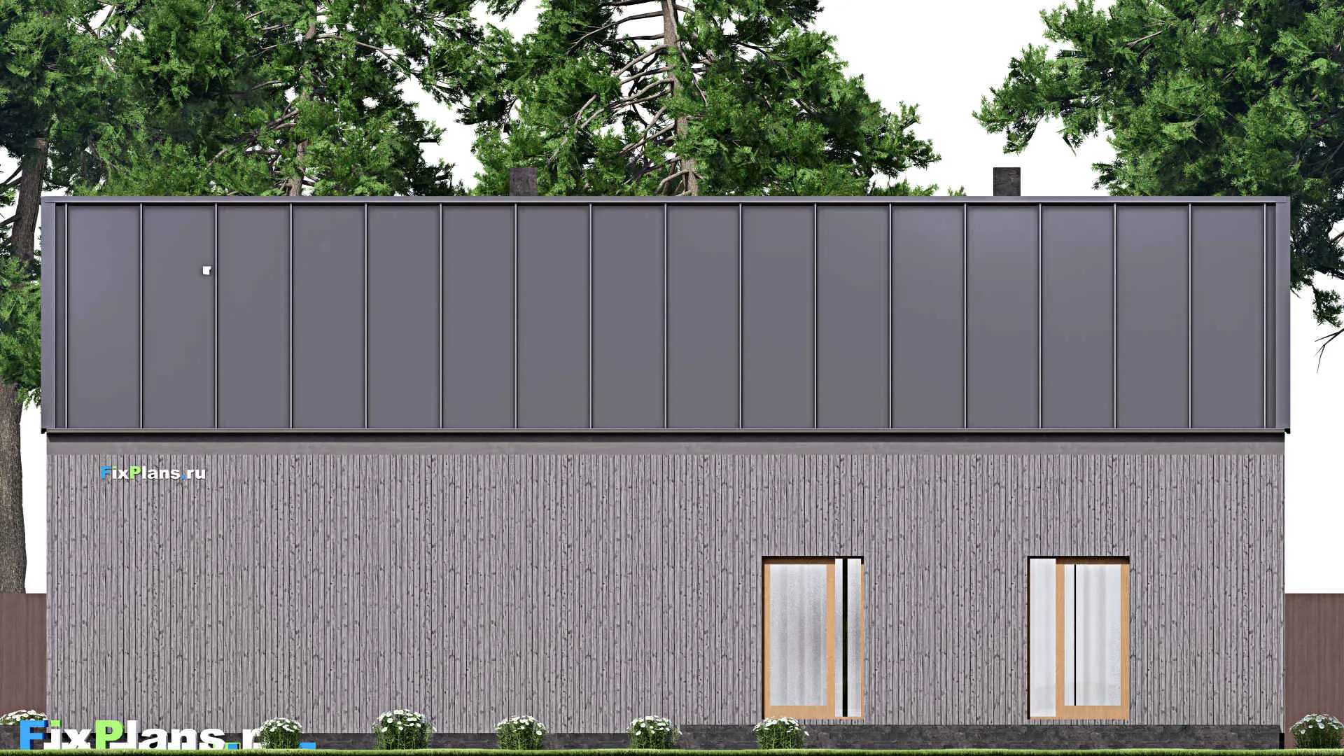 F-16550 - Проект дома с мансардой 13 на 19, площадью 250 м² с 3 спальнями