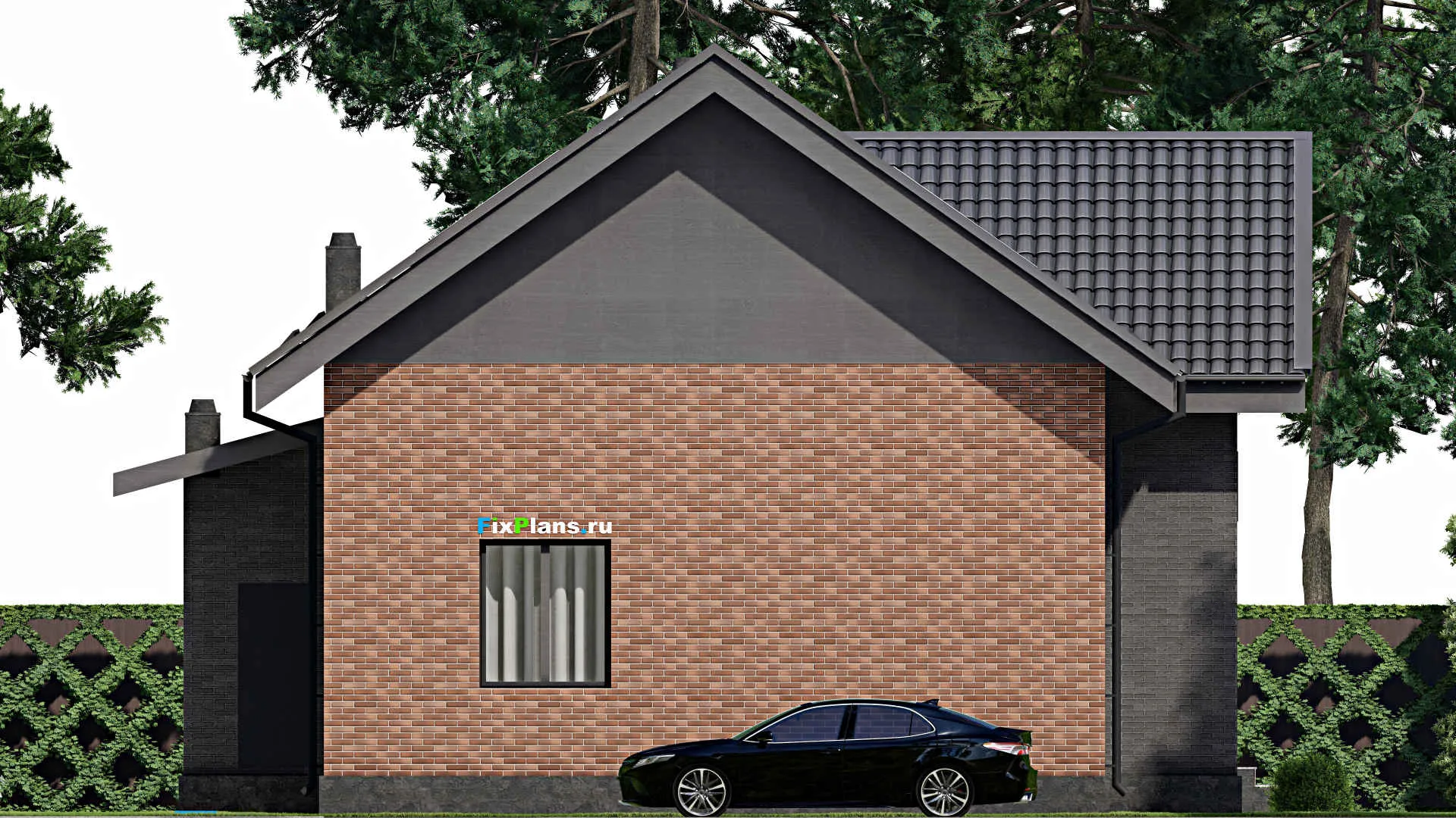 F-4130 - Проект дома с мансардой 12 на 13, площадью 200 м² с 6 спальнями